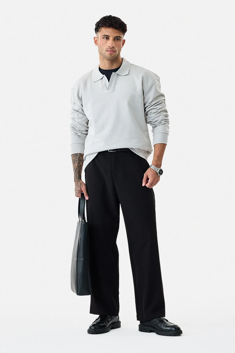 سنيتش Oversized Polo Sweatshirt